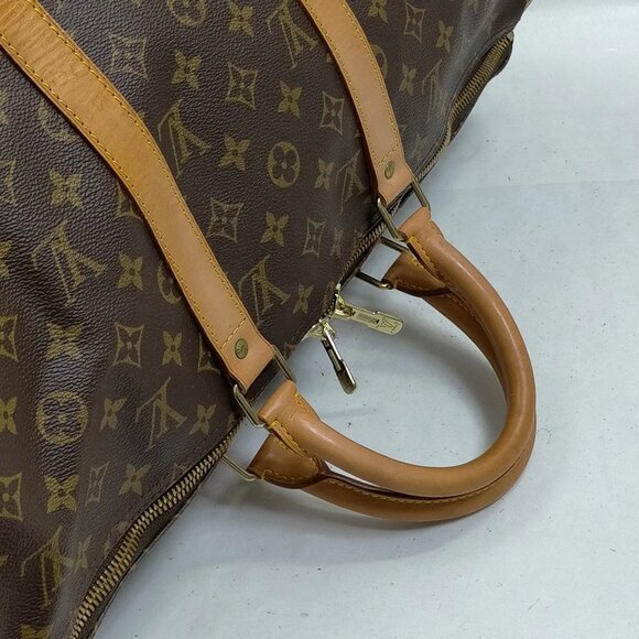 Authentic Louis Vuitton Boston Bag Keepall 50 Brown Monogram mn454-120825 - Picture 4 of 9